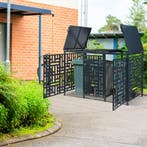 Containerombouw Bernalda voor 3 containers 240L antraciet ca, Tuin en Terras, Bergingen en Tuinkasten, Verzenden, Nieuw