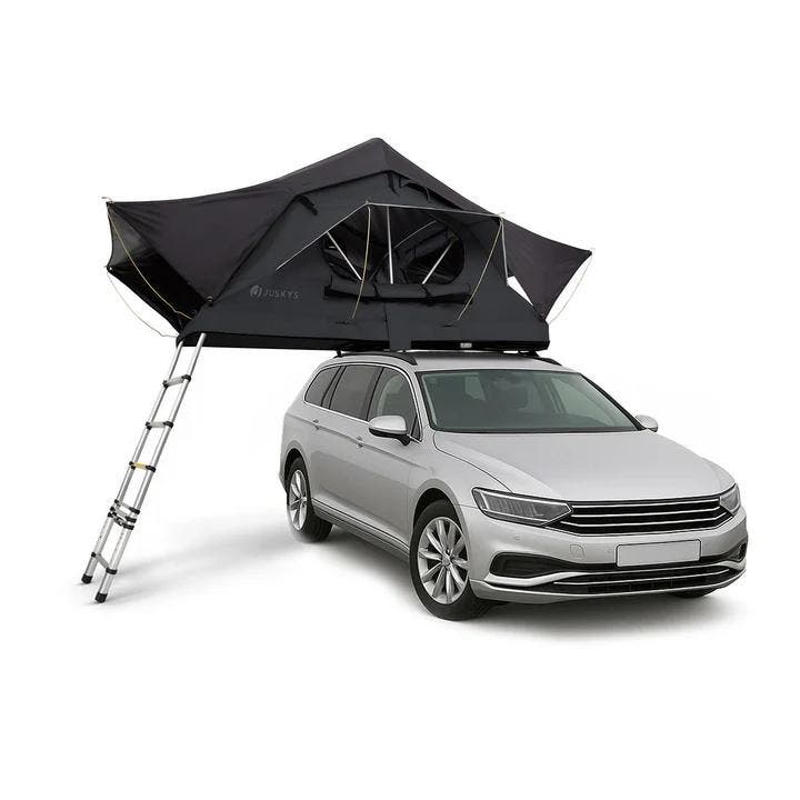 Daktent Lago - 2-personen - Incl. Matras - Zwart, Caravans en Kamperen, Tenten, Nieuw, Verzenden