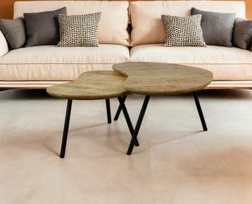 Salontafel Nalu Organisch set van 2 mangohout - Naturel, Ophalen of Verzenden, Nieuw