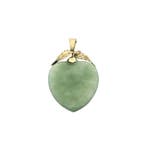 Gouden hanger met Jade (Hanger of bedel), Ophalen of Verzenden, Gebruikt, Goud, Overige merken
