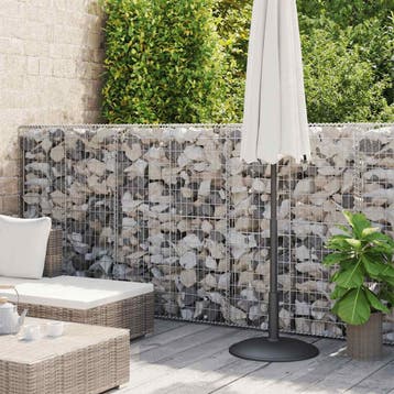 vidaXL Gabion mand 300x30x100 cm gegalvaniseerd staal, Verzenden, Nieuw, IJzer