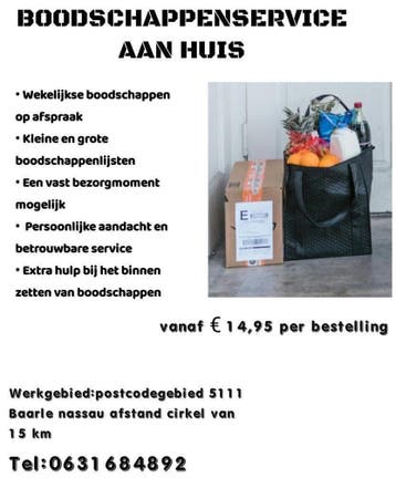 Boodschappenservice Baarle-Nassau, Contacten en Berichten