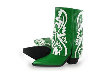 Azalea Wang Cowboy laarzen in maat 43 Groen, Kleding | Dames, Schoenen, Verzenden, Azalea Wang, Zo goed als nieuw, Groen