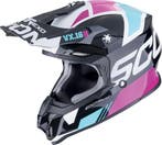 Scorpion VX-16 Evo Air Analog Zwart Roze Crosshelm, Motoren, Kleding | Motorhelmen, Nieuw met kaartje, Overige merken, Heren, Offroadhelm