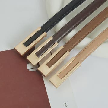 Dames Smalle Taille Riem van PU Leer met Metalen Gesp - Vers, Verzenden, Nieuw