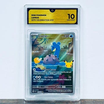 Pokémon Graded card - Lapras 131 - 30th Anniversary –, Nieuw