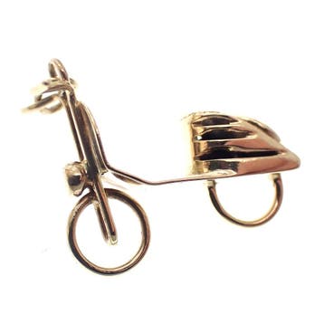 Gouden hanger van een Vespa (Hanger of bedel), Ophalen of Verzenden, Gebruikt, Goud, Overige merken