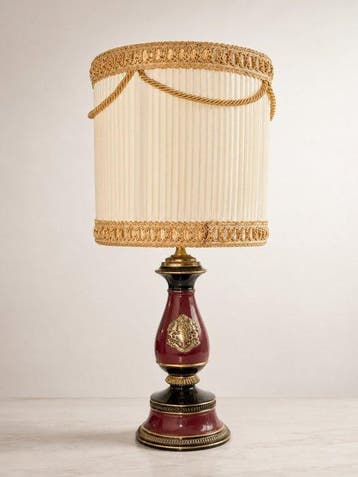 Lamp - Porselein, Messing
