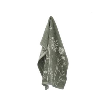 Handdoek Wild Flowers Dark Green, Verzenden, Nieuw