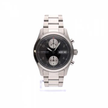 Hamilton Khaki Chronograph H714660; Automatisch Heren Hor..., Sieraden, Tassen en Uiterlijk, Horloges | Heren, Overige merken