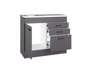 Kleine keuken | camper | antraciet | bijkeuken |50 cm, Nieuw, 25 tot 50 cm, 50 tot 100 cm, Ophalen of Verzenden