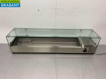 HCB RVS Opzetvitrine Opzet koelvitrine saladière 8 x 1/3 GN, Ophalen of Verzenden, Nieuw in verpakking