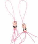 Organza zakje wit met bloemetje,gelukspoppetje en pepermunt, Verzenden, Nieuw, Feestartikel, Geboorte of Huwelijk