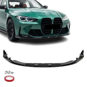 Glanzend zwarte frontlip passend voor BMW M3 G80 en M4 G8..., Auto-onderdelen, Verzenden, Nieuw