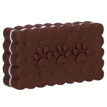 Hondenspeeltje - Bijtring - Piepend - Koekje - Bruin/Wit, Ophalen of Verzenden, Nieuw