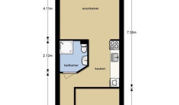 Te Huur 2 Kamer Appartement Bergerweg In Alkmaar, Alkmaar, Direct bij eigenaar, Noord-Holland, Appartement