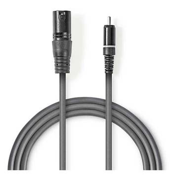 XLR naar Tulp kabel | M  M | Nedis | 1.5 meter, Verzenden, Nieuw