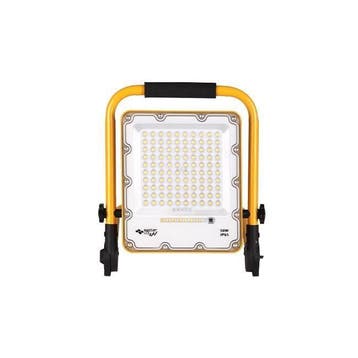 50W LED schijnwerper - Oplaadbaar - 8500 Lumen - IP65 - Neut, Ophalen of Verzenden, Nieuw