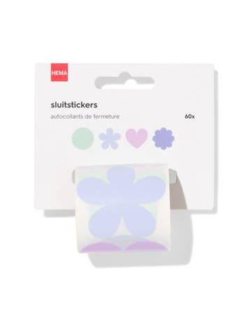 HEMA Sluitstickers op rol vormen - 60 stuks, Verzenden, Nieuw