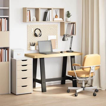 vidaXL Bureau NOAIN A-vormige poten 120x50x75 cm massief, Verzenden, Nieuw