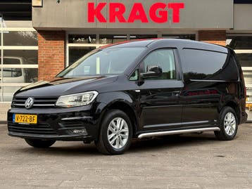 Volkswagen Caddy 2.0 TDI L2H1|MARGE|AUTOMAAT|EURO6|NAP|stoel, Automaat, Gebruikt, Zwart, Leder