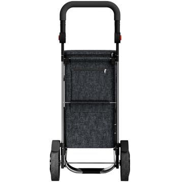 Boodschappentrolley Zwart Alu 56L 31x24x54cm (Voor in Huis), Verzenden, Nieuw