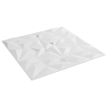vidaXL Wandpanelen 24 st 50 x 50 cm Wit XPS Schuim, Verzenden, Nieuw