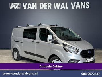Ford Transit Custom | 2.0 TDCI 131pk L2H1 Dubbele Cabine, Auto's, Gebruikt, Euro 6, Dealer onderhouden, Ford