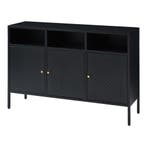 Commode Janakkala dressoir 119x35x80 cm zwart [en.casa], Verzenden, Nieuw