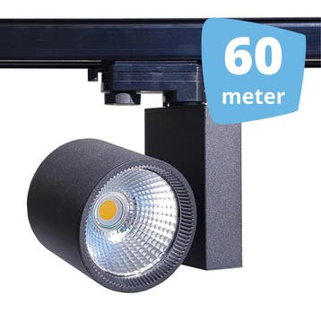 LED Railverlichting Spirit Zwart - 60 spots + 60M rails -, Huis en Inrichting, Lampen | Spots, Nieuw