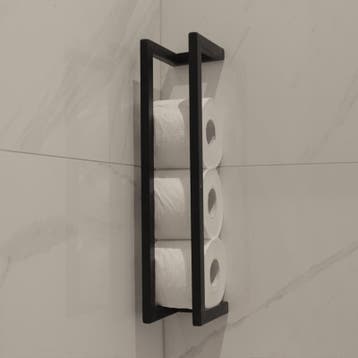 Sani Royal Reserve Toiletrolhouder Mat Zwart Frame, Nieuw