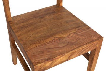 Massieve stoel PURE Sheesham massief hout unieke nerf -, Huis en Inrichting, Stoelen, Ophalen of Verzenden, Nieuw