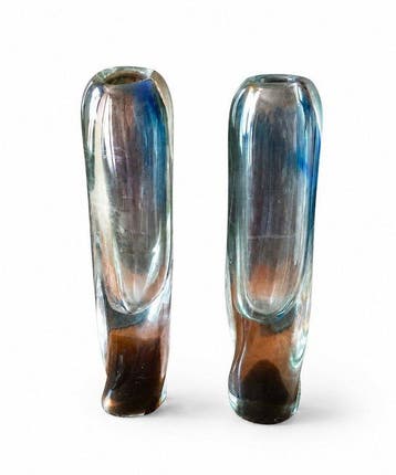 Josef Rozinek - Vaas (2) - Glas, Antiek en Kunst, Antiek | Glas en Kristal