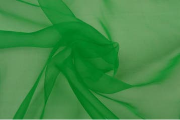15 meter organza stof - Groen, 120 cm of meer, Ophalen of Verzenden, Polyester, Groen