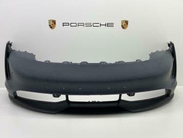 Porsche Taycan ORIGINELE voorbumper met gril en onderspoiler, Ophalen, Gebruikt, Voor, Porsche