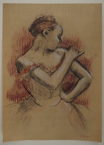 Edgar Degas (1834-1917) - Danseuse rattachant son tutu