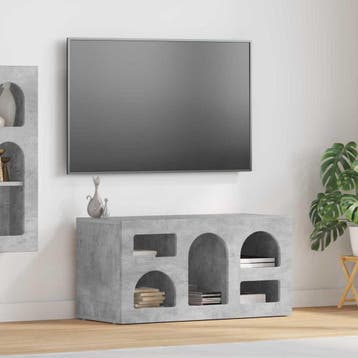 vidaXL TV-kast ELST 80 x 35 x 40 cm Beton Grijs Bewerkt hout, Minder dan 50 cm, Verzenden, Nieuw, Minder dan 100 cm