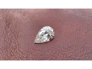 Veiling - Diamant pear 1.00 crt ( IGI gecertificeerd ), Nieuw