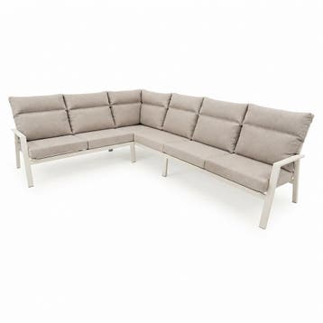Pacific hoek loungeset 4 delig aluminium latte, Ophalen of Verzenden, Nieuw