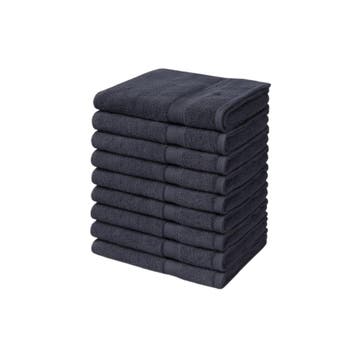Handdoeken 50×100 cm – Set van 10 – 400 g/m² - Zwart, Verzenden, Nieuw