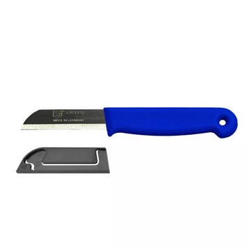 Solingen Schilmesje – RVS Glad – 16 cm met Blade Cover, Ophalen of Verzenden, Nieuw, Rvs of Chroom