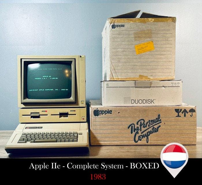 Apple IIe Systeem 1983 - Complete - Boxed - Computer (3) -, Spelcomputers en Games, Spelcomputers | Overige Accessoires