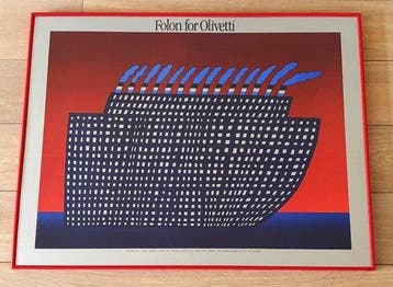 Jean-Michel Folon - Olivetti - Folon for Olivetti - Jaren, Antiek en Kunst
