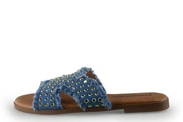 Ann Rocks Slippers in maat 38 Blauw, Kleding | Dames, Schoenen, Slippers, Ann Rocks, Zo goed als nieuw, Verzenden