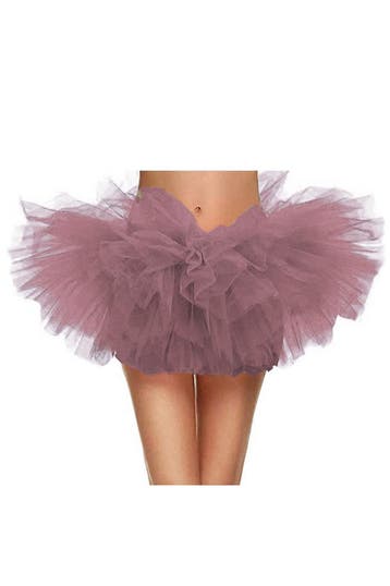 Korte Tutu Mauve Tule Rokje L XL XXL Paars Petticoat Rok Dam, Ophalen of Verzenden, Nieuw, Carnaval