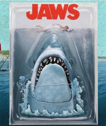 Jaws - - Film rekwisiet Filmposter diorama - Exclusieve, Nieuw