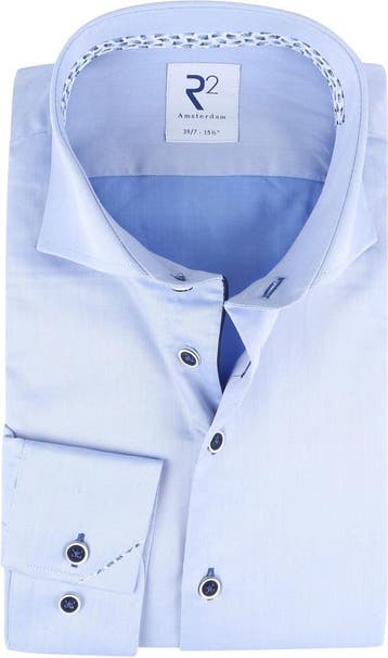 R2 Overhemd Extra Lange Mouwen Blauw maat 48 Heren, Verzenden, Nieuw, R2 Amsterdam