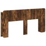 vidaXL Hoofdeinde kas met opslag Gerookt eiken Bewerkt hout, Verzenden, Nieuw, Bruin, Hout