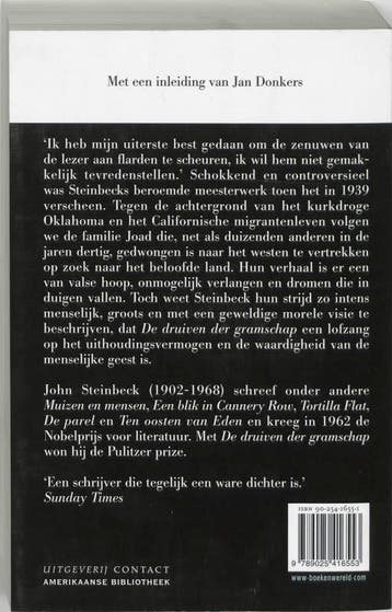 De druiven der gramschap / Amerikaanse bibliotheek / 9, Boeken, Verzenden, Gelezen, J. Steinbeck