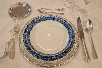 Eetservies voor 6 (12) - Verzilverd